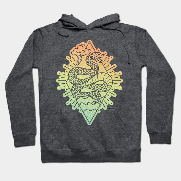 Power Snake Colors Hoodie by polliadesign